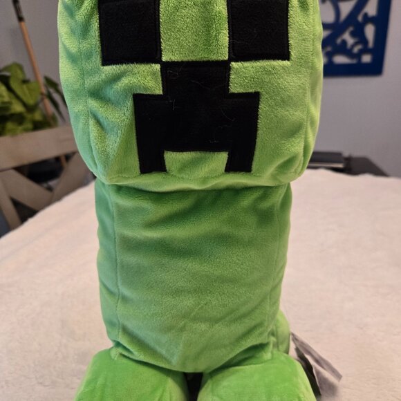 BIG Minecraft Creeper Plush Stuffed Green Kid Pillow Toy Game Plushie 17-19” NWT - Picture 5 of 11